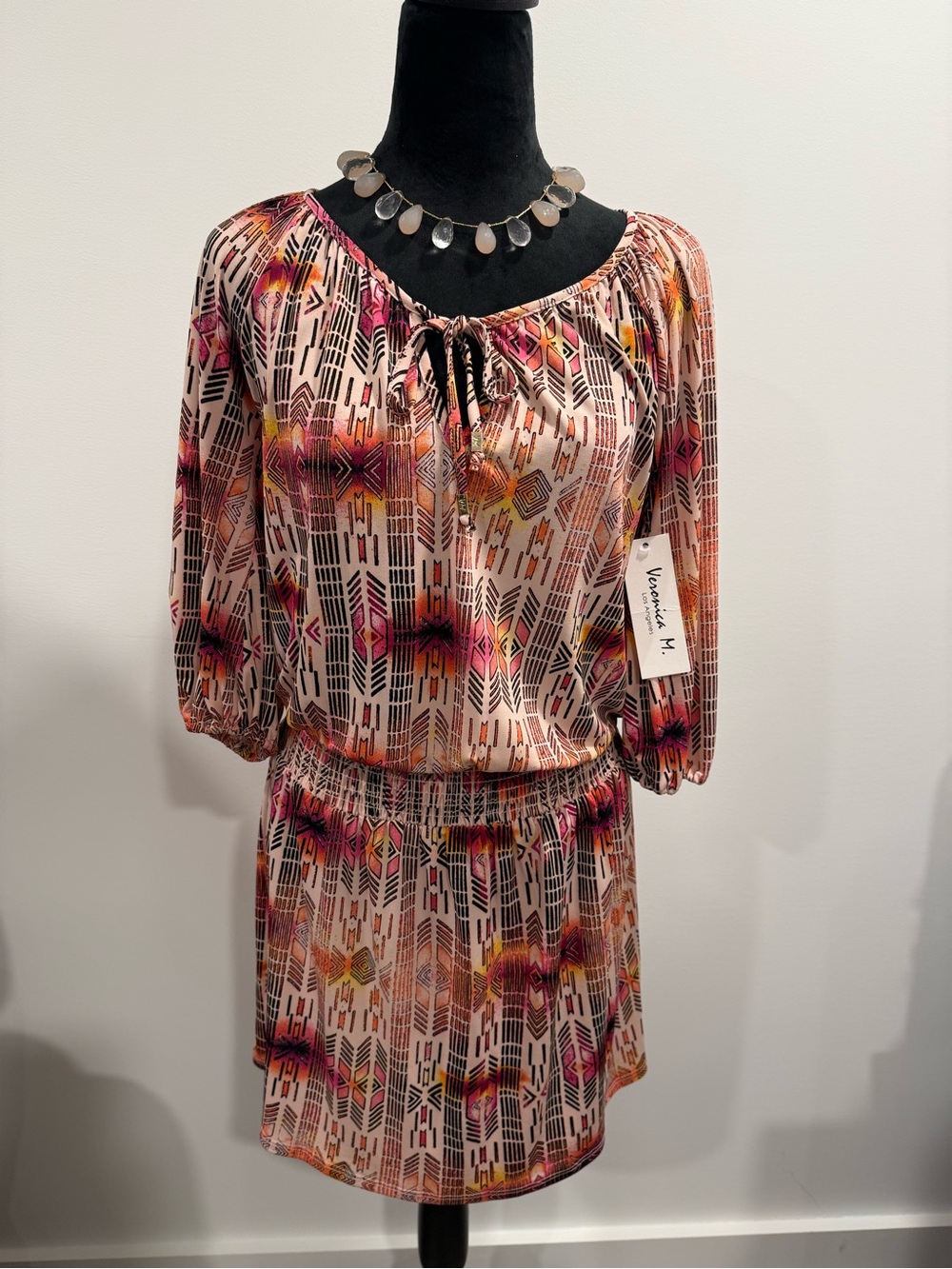 NWT‼️ VeronicaM Boho Inspired Dropwaist Stretch Dress -XS